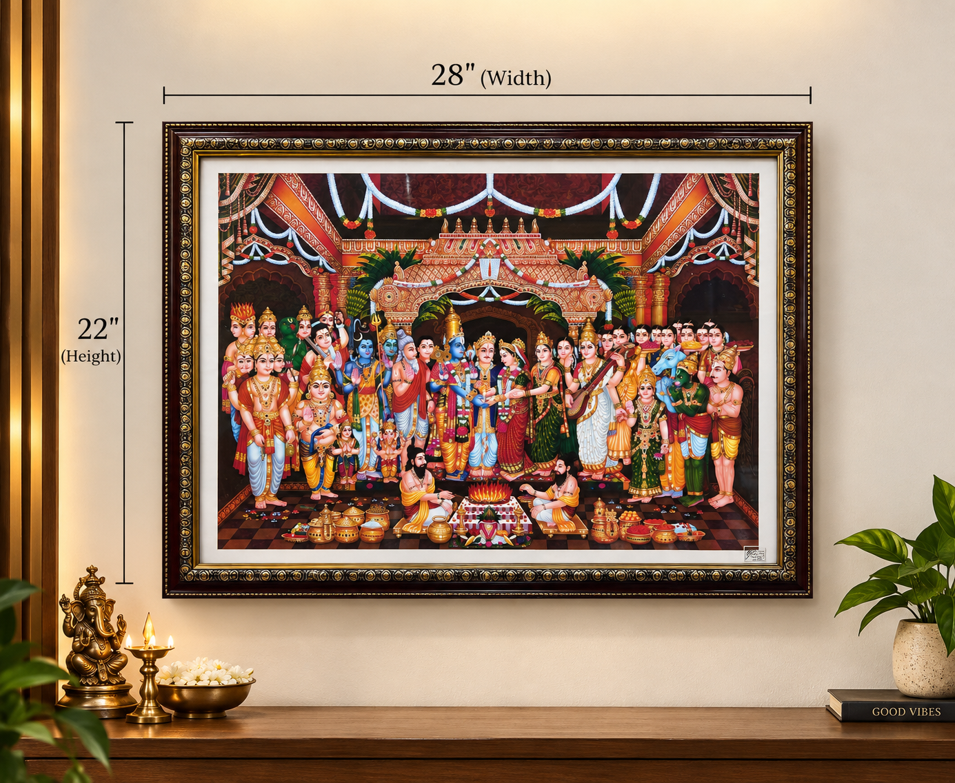 Srinivasa Kalyanam framed print