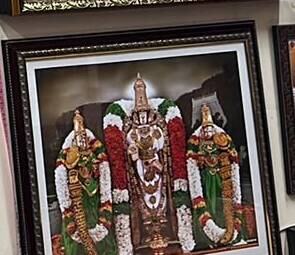 Venkateswara & Padmavathi framed print