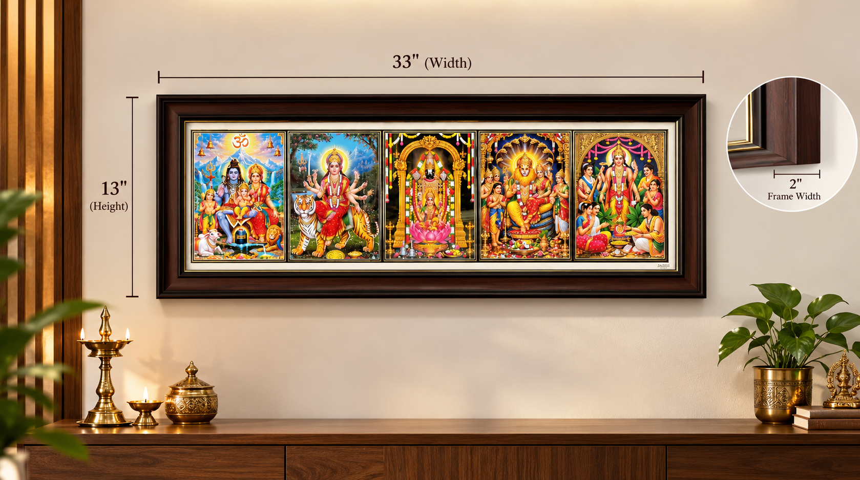 Customized Gods Photo Frame framed print