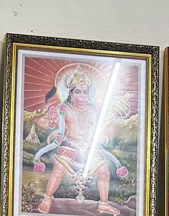 Abhaya Hanuman framed print