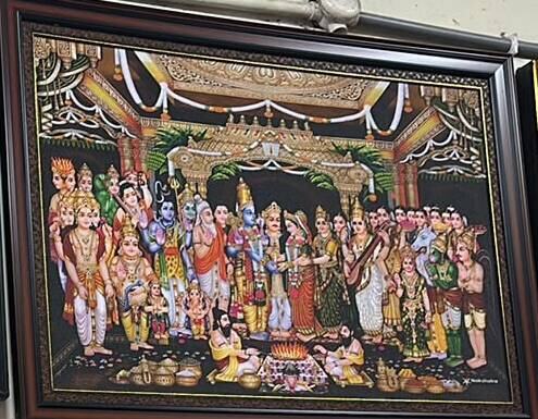 Sitarama Kalyanam framed print